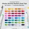 Ohuhu Alcohol Markers Brush and Fine Tip - 48-Color Alcohol-based Art Sketch Marker Set for Artist Adults Coloring Illustration - Brush and Chisel/ Brush and Fine Dual Tips- Honolulu 2/ Honolulu 2B - Refillable - AP Certificated